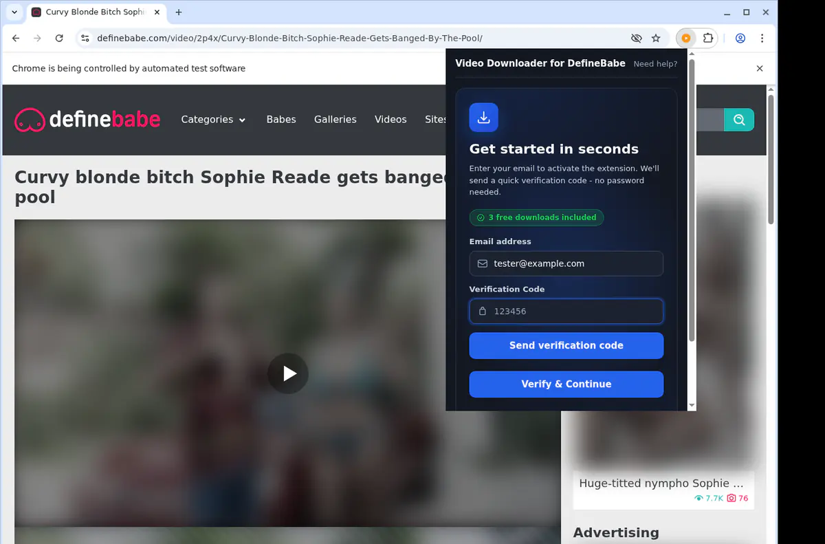 Definebabe Video Downloader screenshot 4